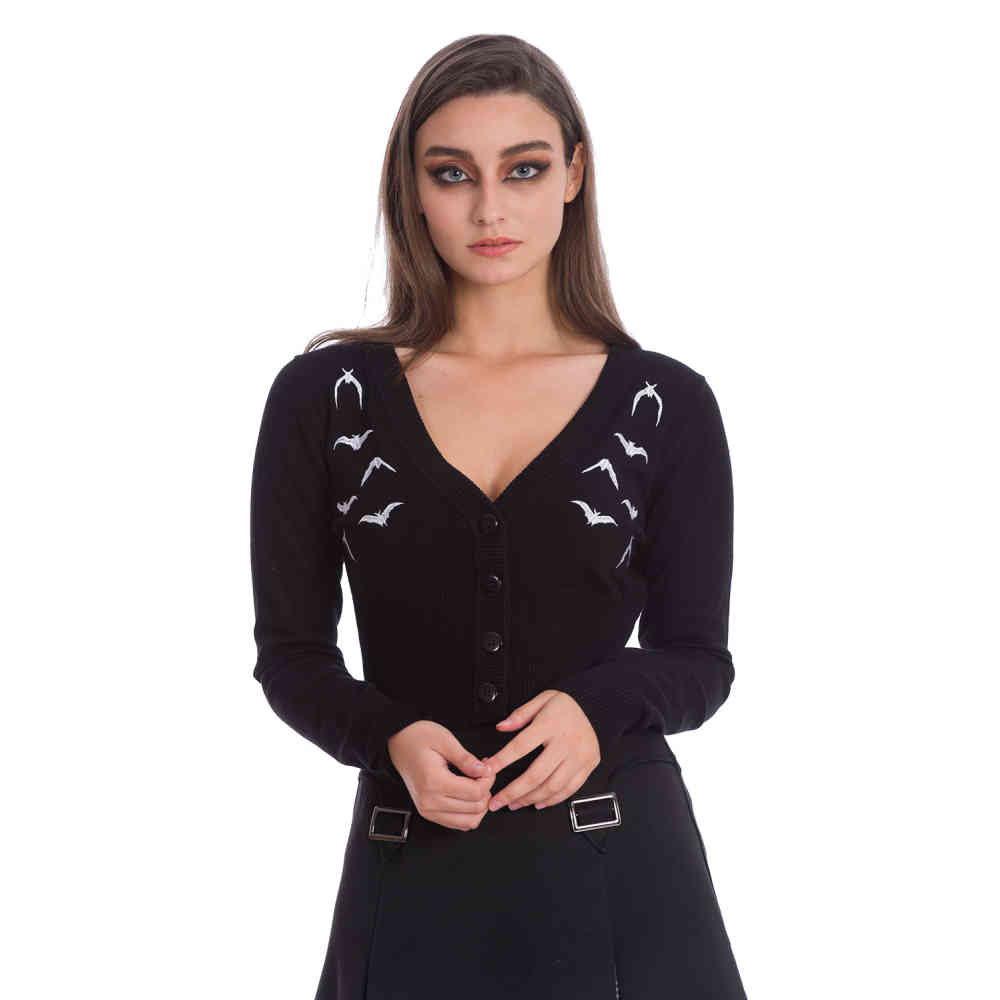 Banned - BAT LADY Cardigan - Noir